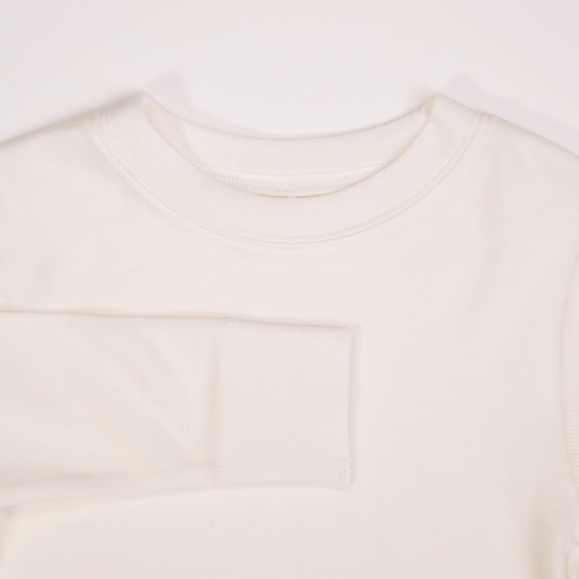 Bris merinoull/bambus trøye, offwhite