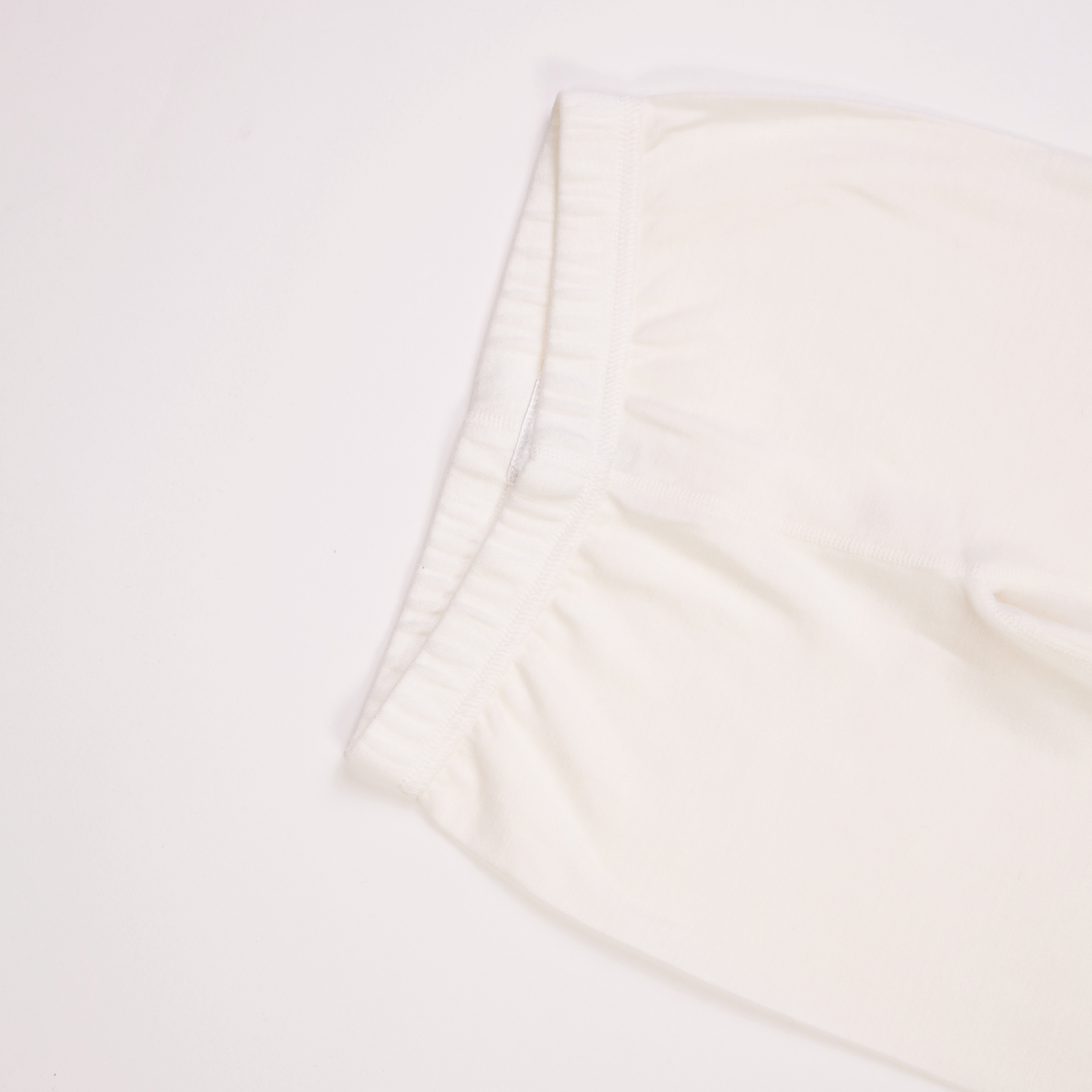 Bris merinoull/bambus longs, offwhite