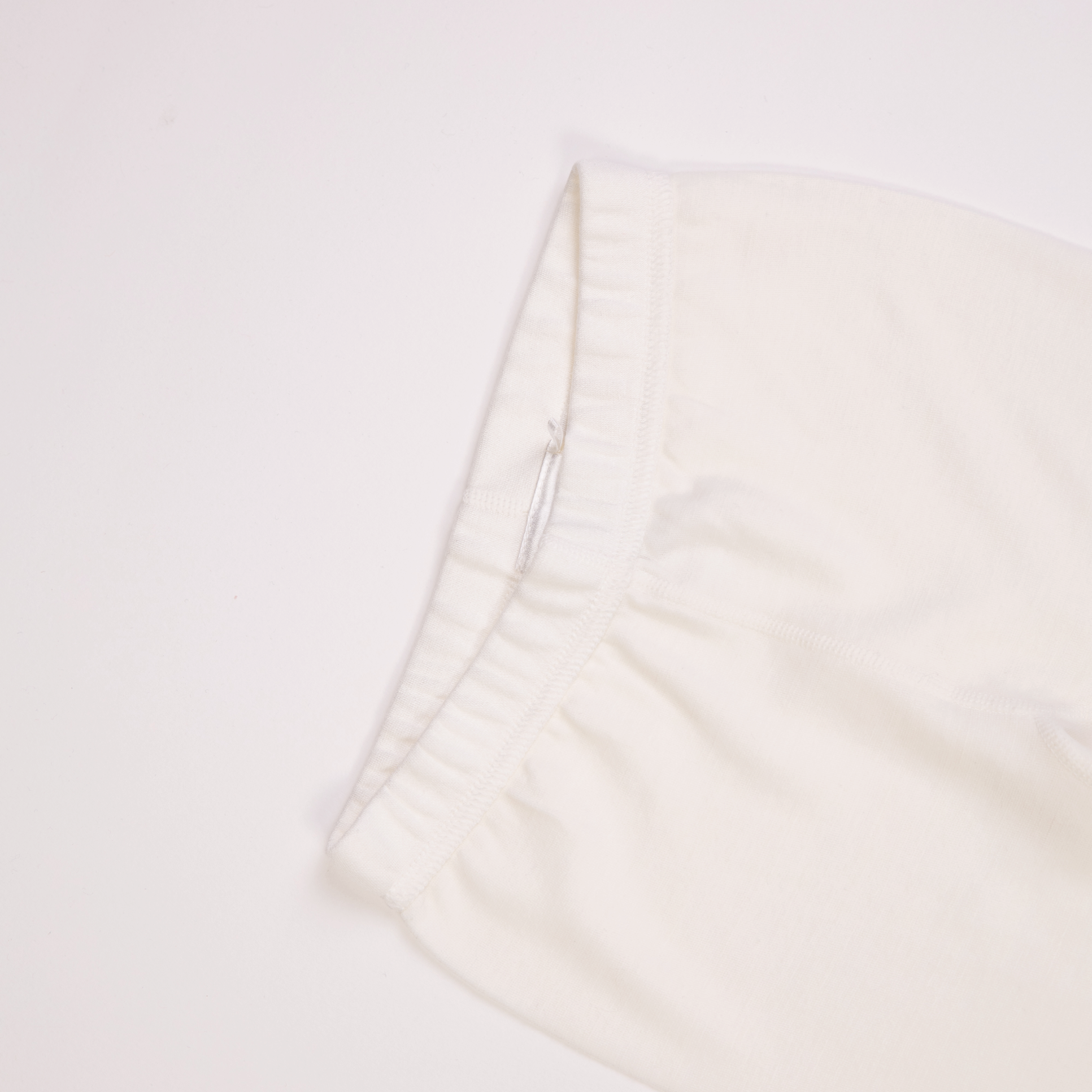 Bris merinoull/bambus babylongs, offwhite