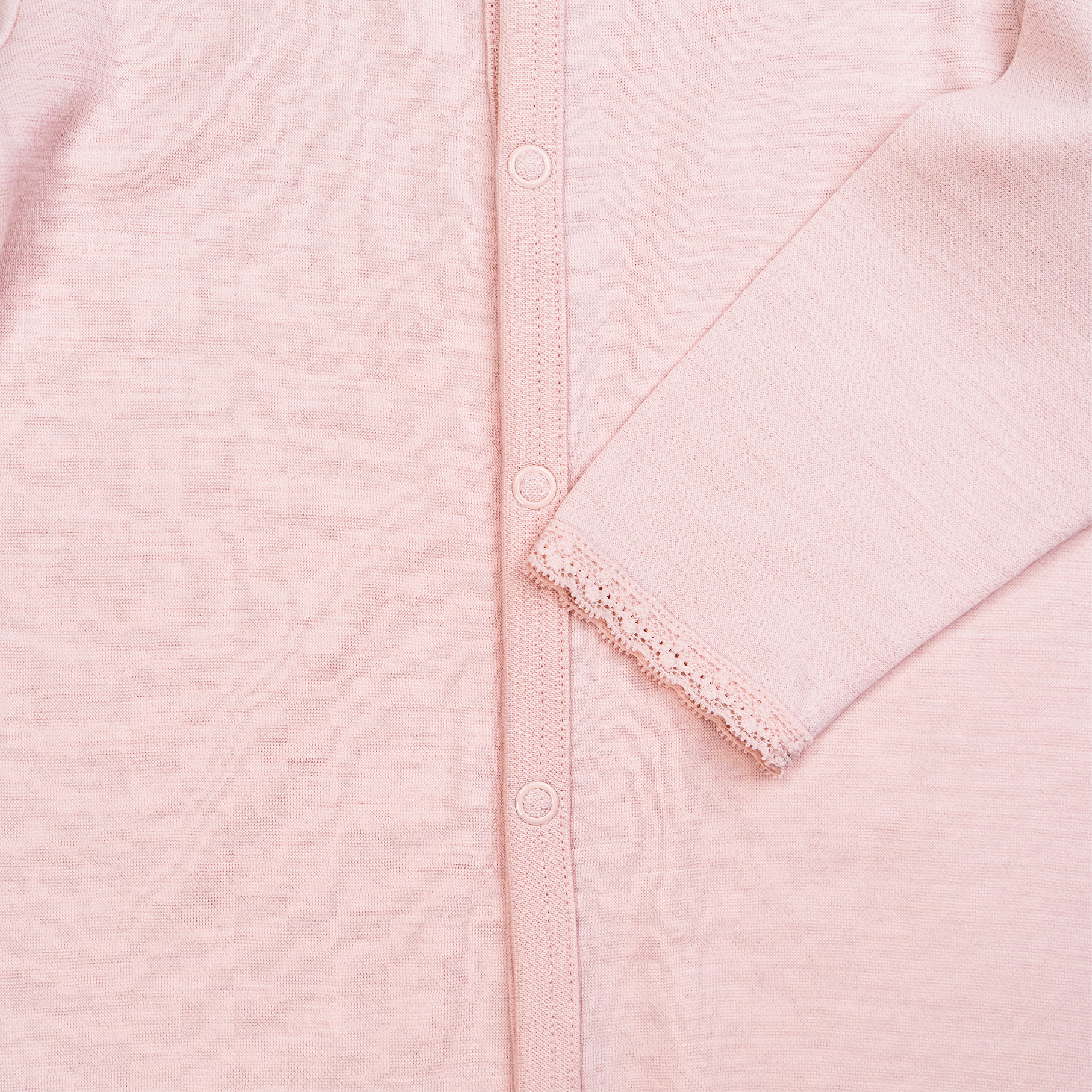Bris merinoull/bambus heldress, dustypink