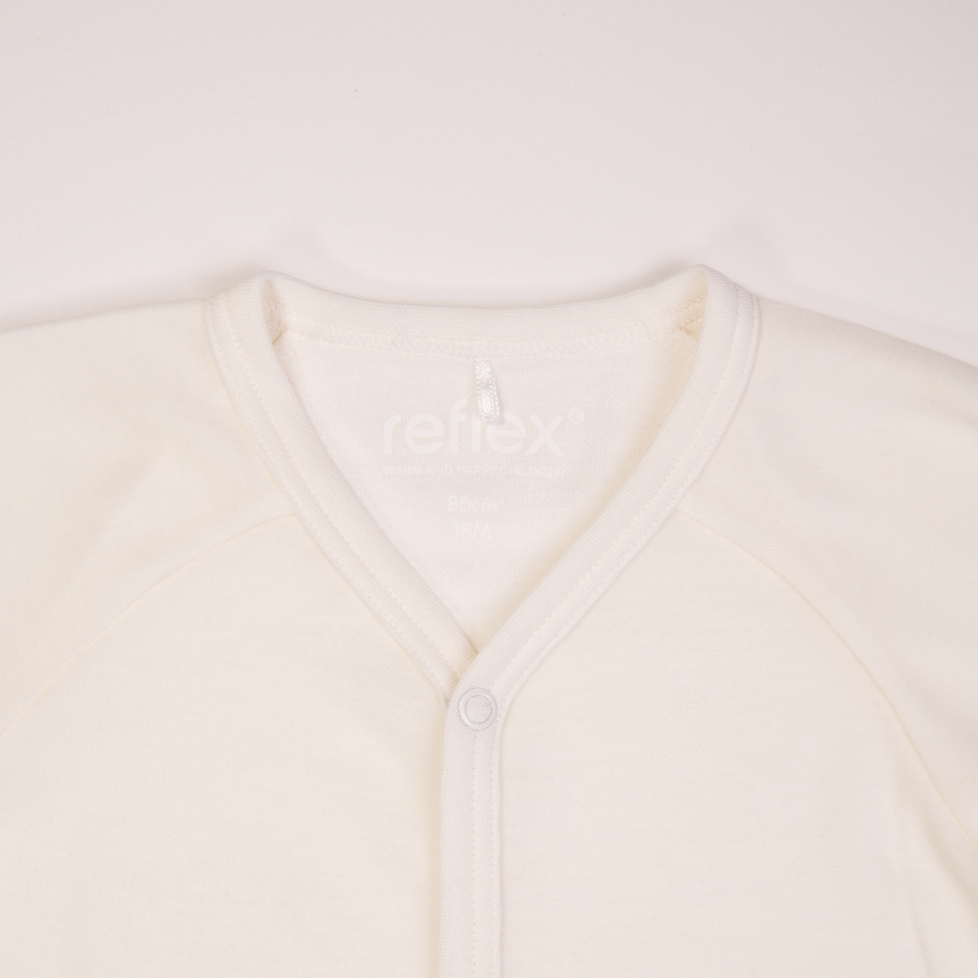 Bris merinoull/bambus heldress, offwhite