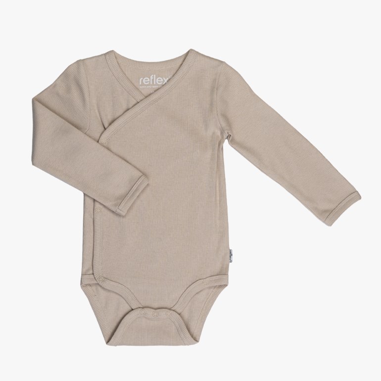 Lille trille 2-pakk omslagsbody Beige - 11039088-WarmBeige-44 cm - 1
