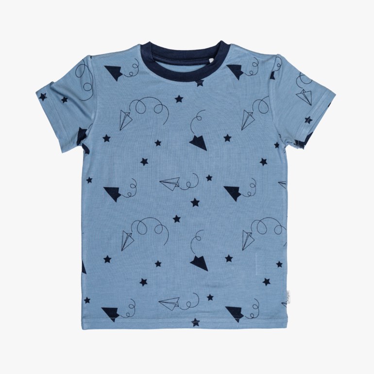 Bambus pyjamas sett Blå - undefined - 1