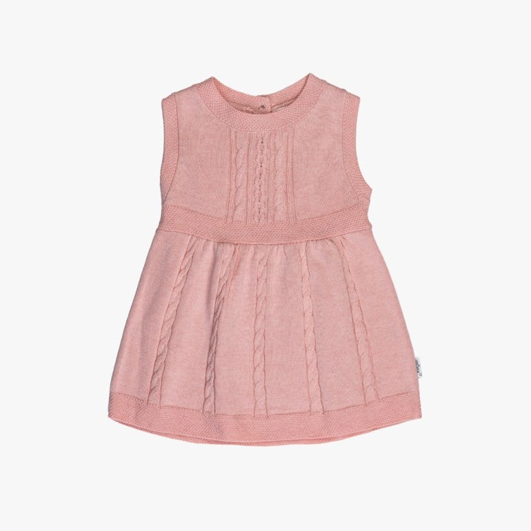 Filibom strikket kjole Rosa - 11039120-DustyPink-56 cm - 1