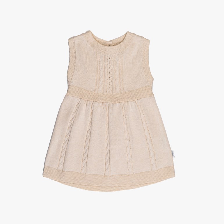 Filibom strikket kjole Beige - 11039120-Sand-56 cm - 1