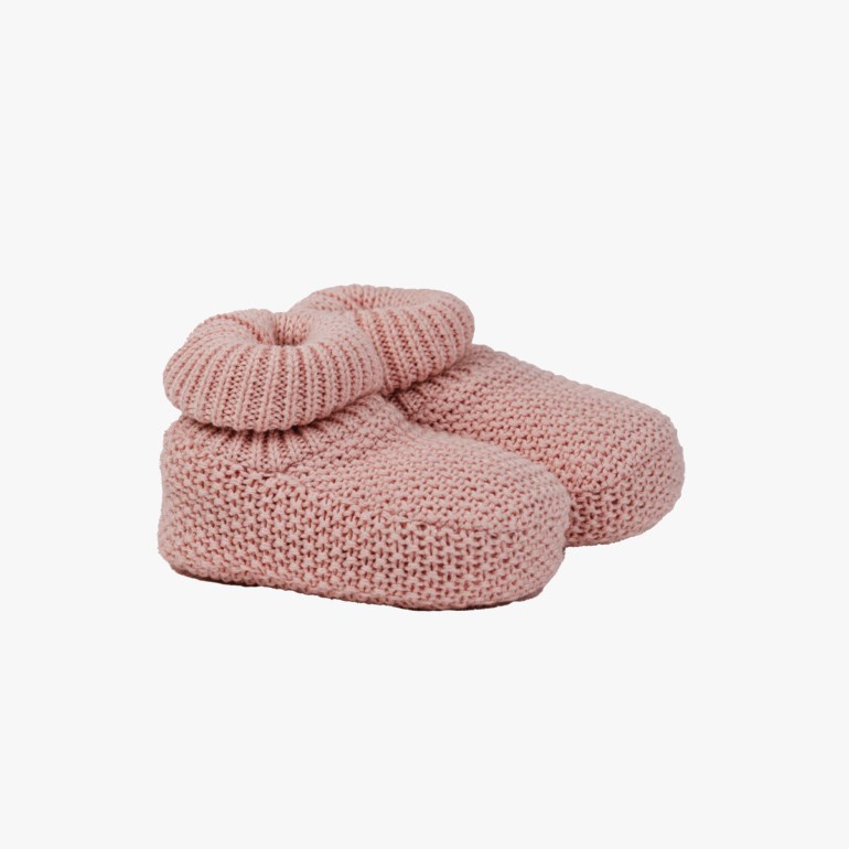 Filibom strikket tøfler Rosa - 11039122-DustyPink-1-2 Year - 1
