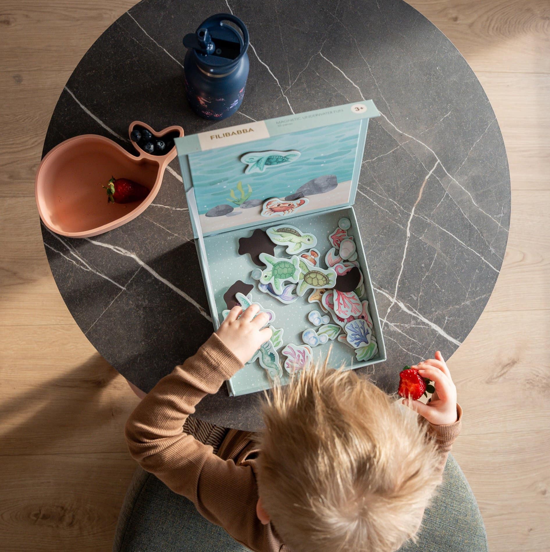 Hvalen Christian Snackbox, mistyrose