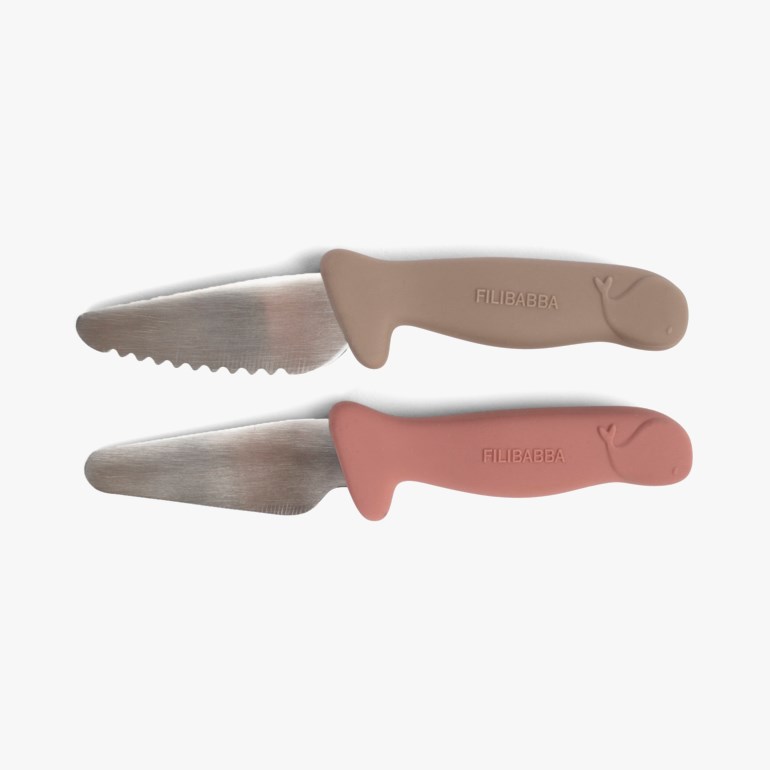 Barnesikre kjøkkenkniver – 2 pk Rosa - 11039237-Pink-3year - 1
