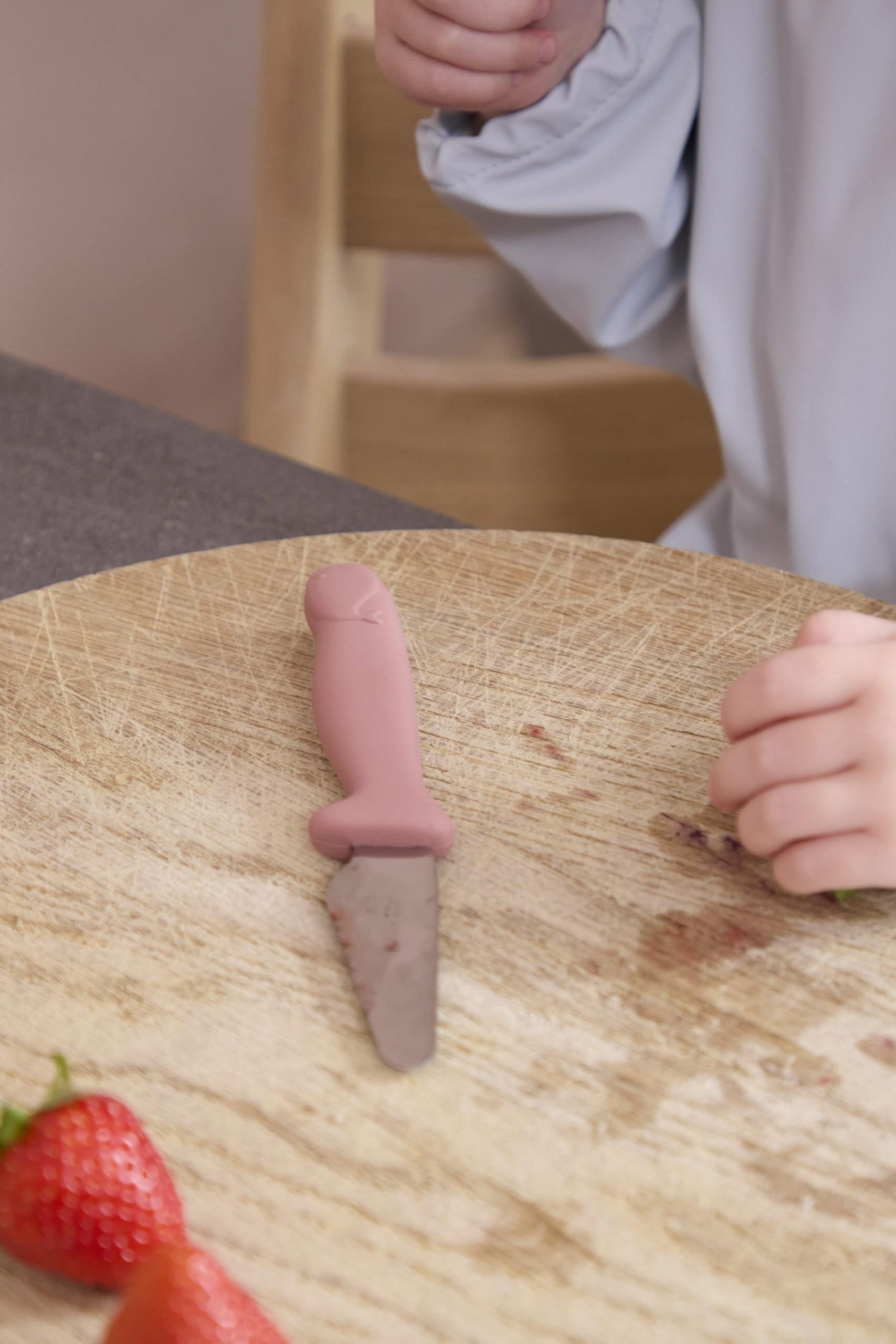 Barnesikre kjøkkenkniver – 2 pk, pink