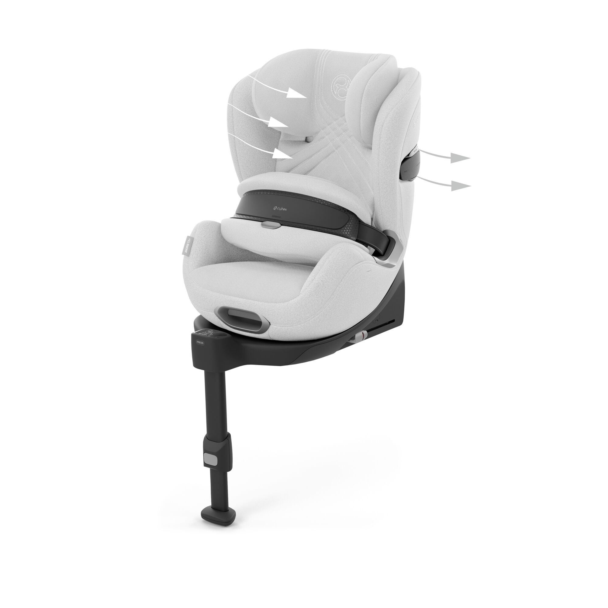 Cybex Anoris T2 i-Size Plus, platinumwhite