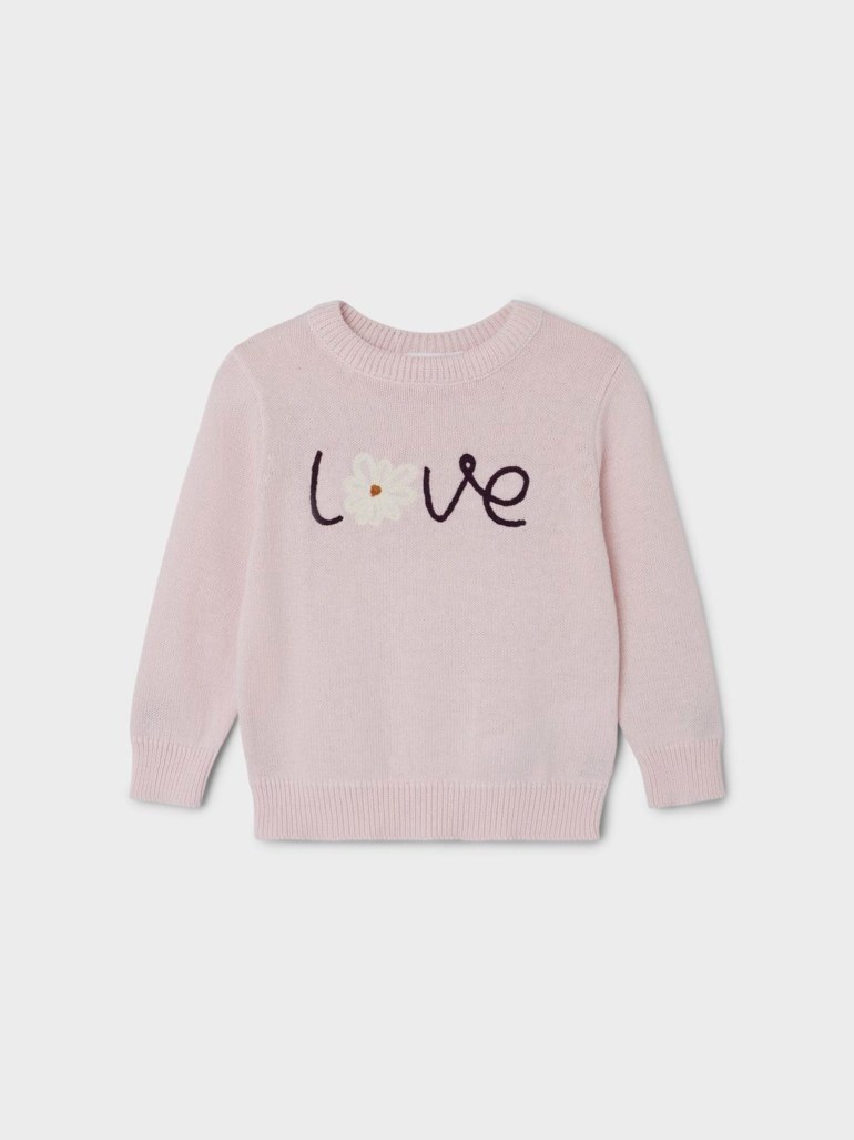 Losette strikket genser Rosa - undefined - 1