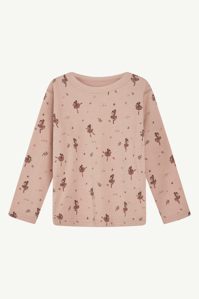 Abba ull- og bambustrøye Rosa - undefined - 1