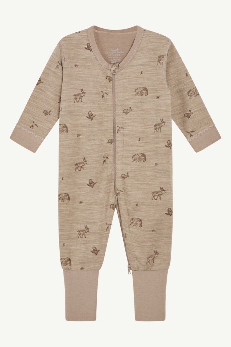 Manu ull/bambus pysj Brun - undefined - 1