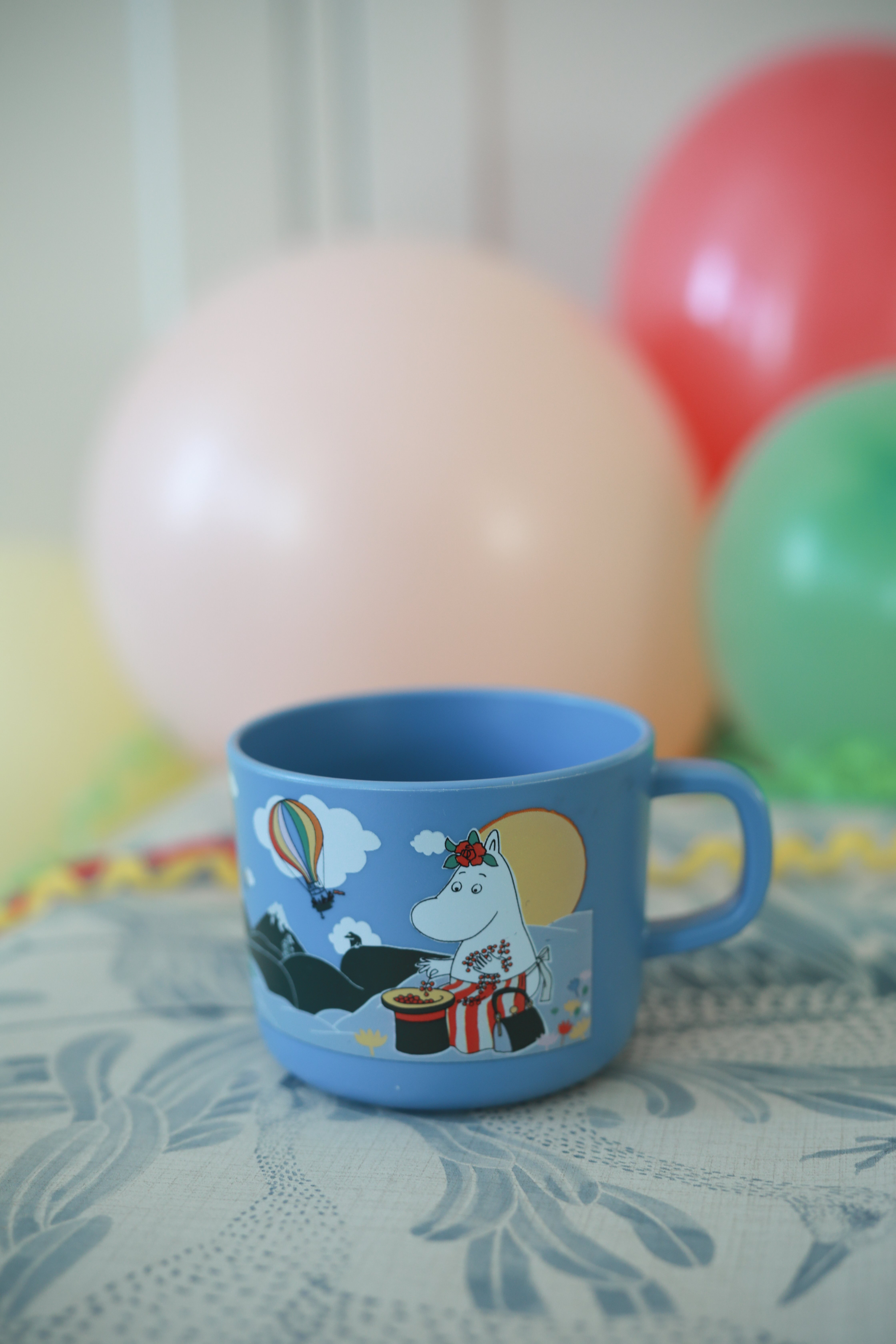 Mumin kopp med håndtak, blue, landskap