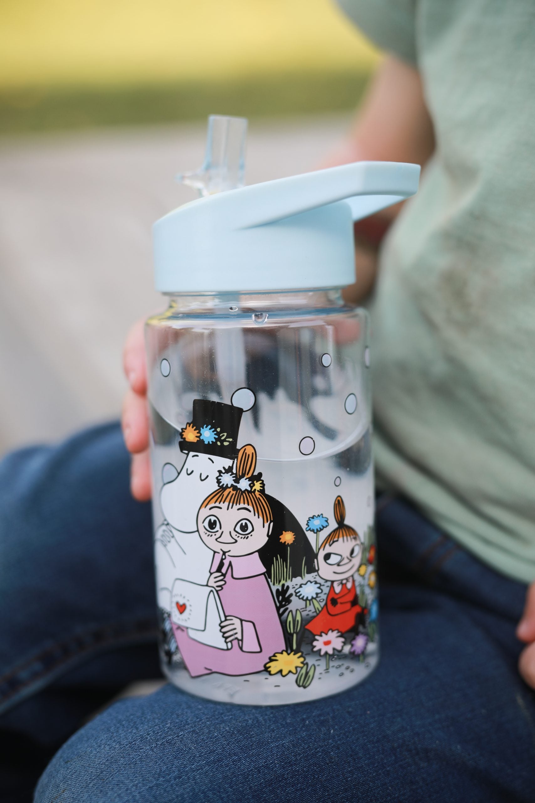 Mumin vannflaske i plast, blue