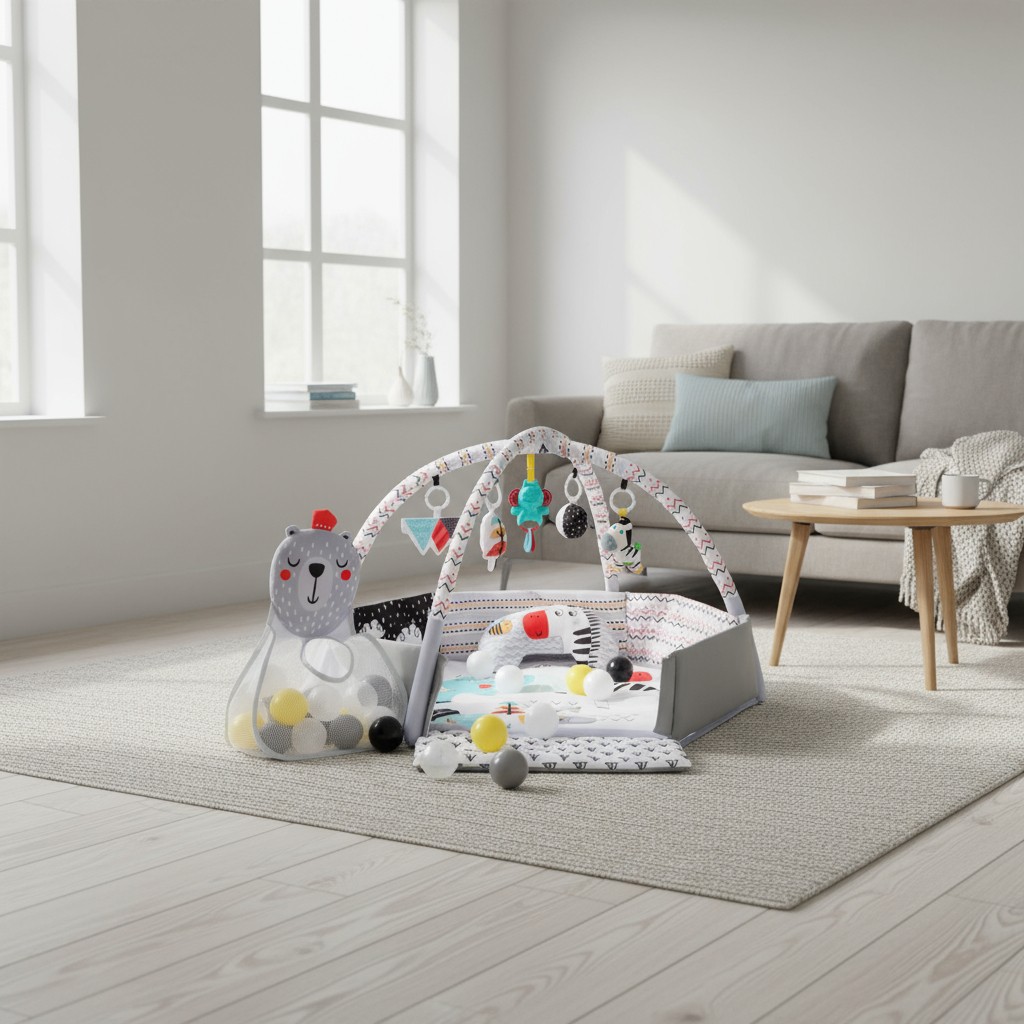 Babygym med baller Grå - 11039707-multi-0mth - 1