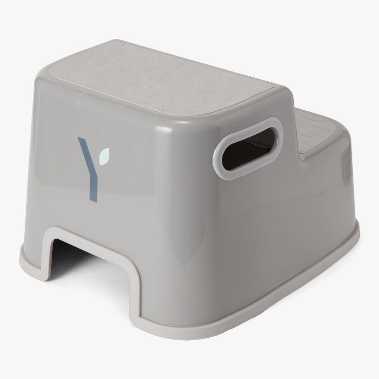 Skammel 2 steg Grå - 11039710-Grey-One Size - 1