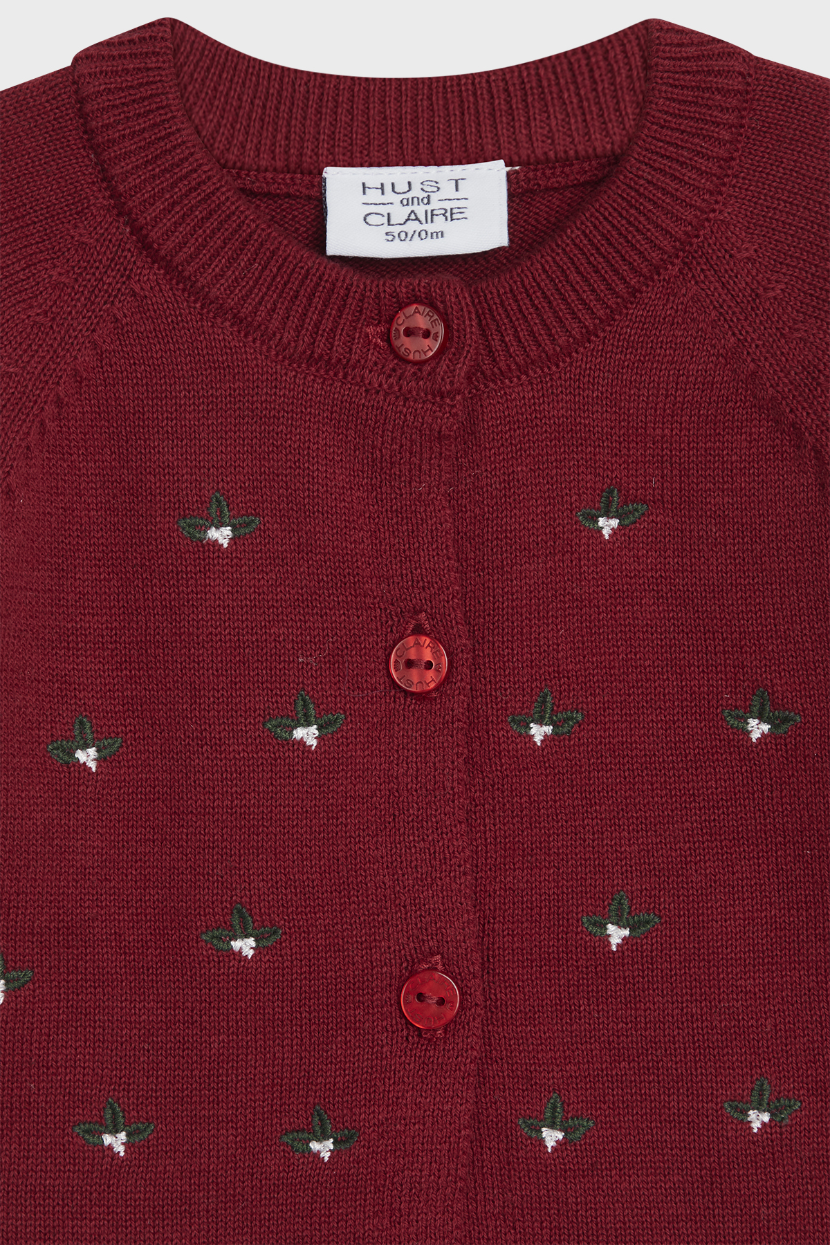 Hust & Claire Call cardigan, teaberry