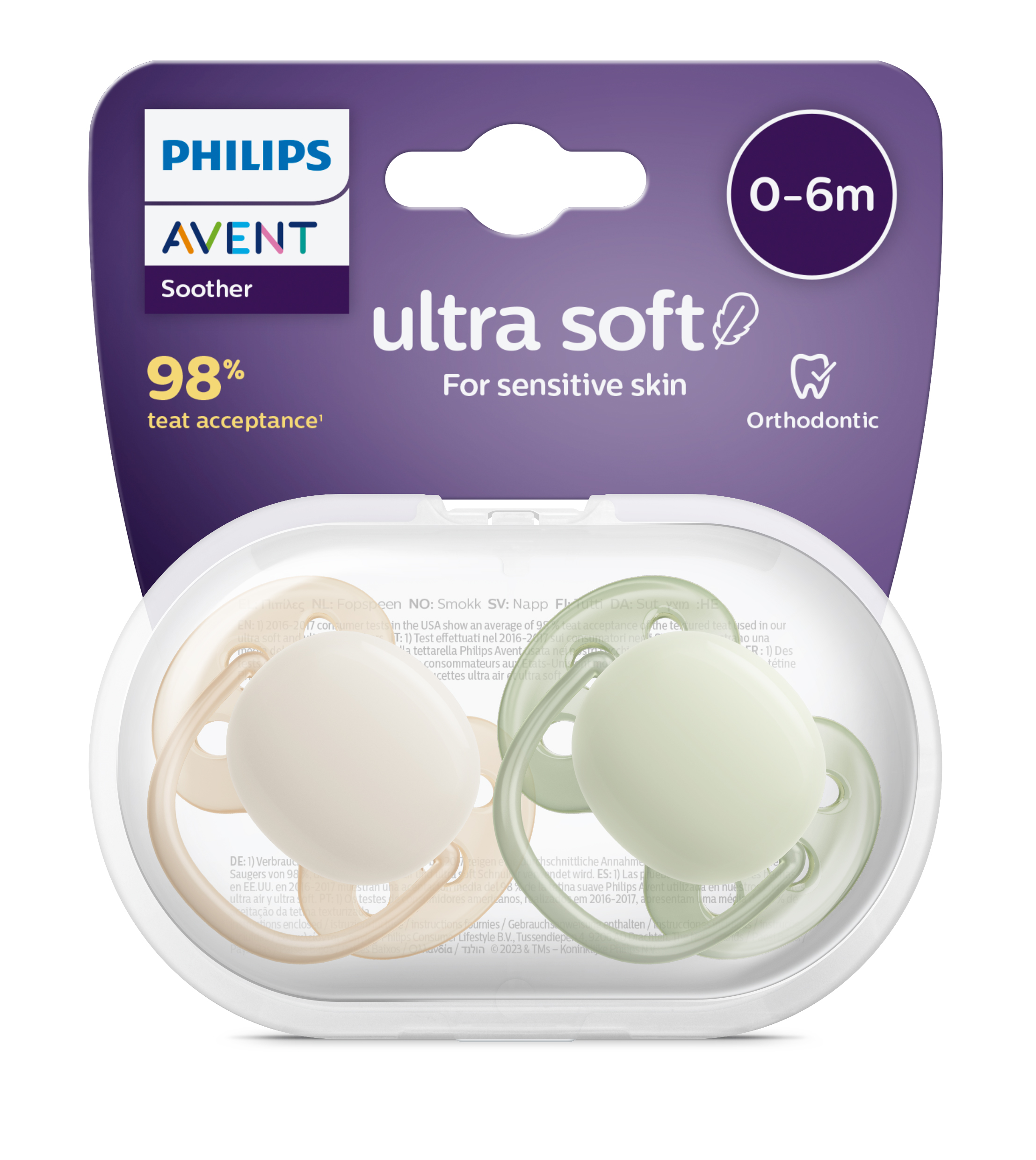 Phillips Avent, Ultra Soft Narresmokk, 0-6mnd, Beige Green