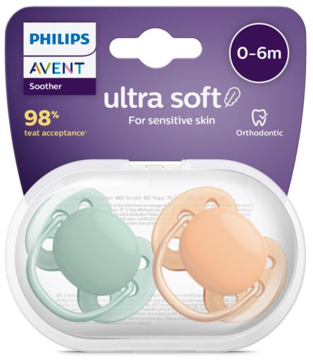 Philips Avent Ultra Soft Smokk 0-6 m 2-pack, Neutral