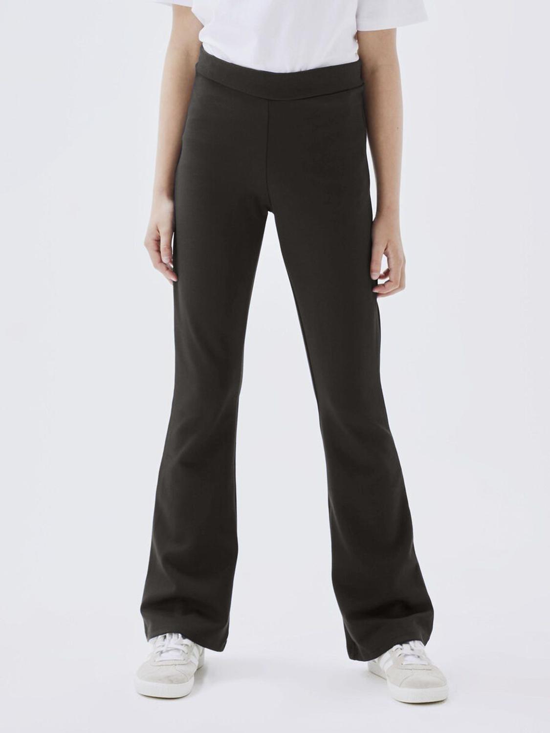 Name It Viskose bootcut bukse, black