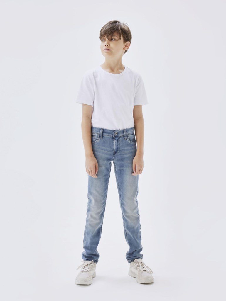 Name It Theo X-slim jeans Blå - 11039792-LightBlueD-98 cm - 1
