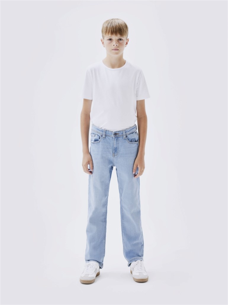 Name It Ryen straight jeans Blå - 11039794-LightBlueD-116 cm - 1