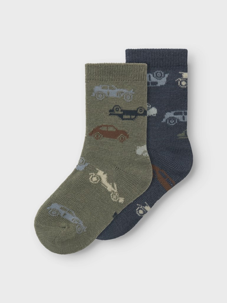 Wak 4pk ullsokker Grønn - undefined - 1