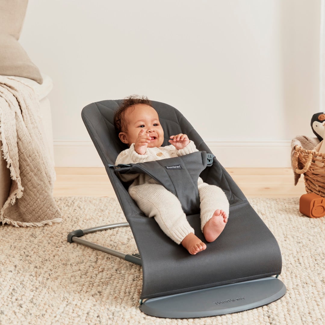 BabyBjörn Bouncer Bliss vevd, anthracite