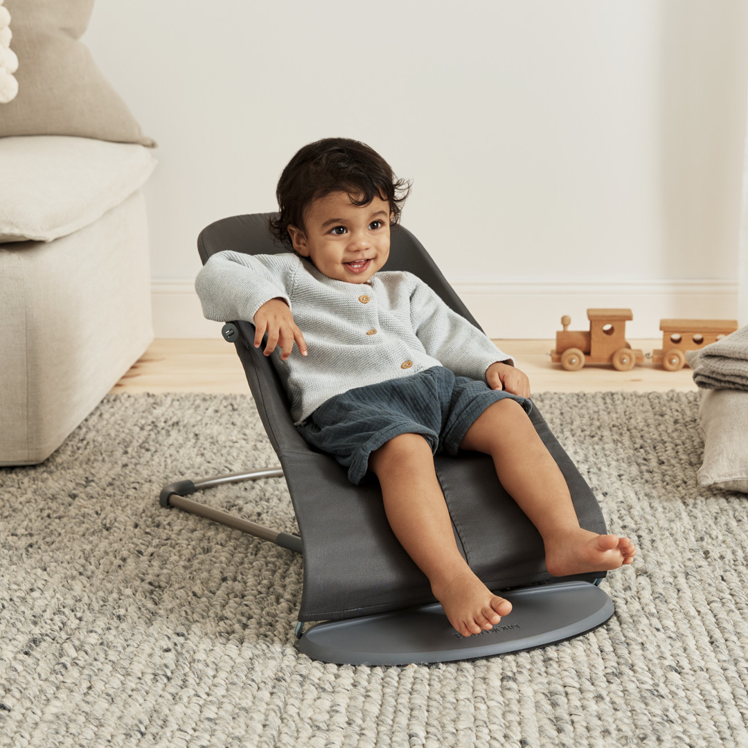 BabyBjörn Bouncer Bliss vevd, anthracite
