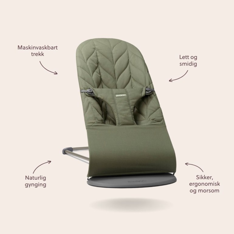 BabyBjörn Bouncer Bliss vevd Grønn - 11040219-Green-0year - 1