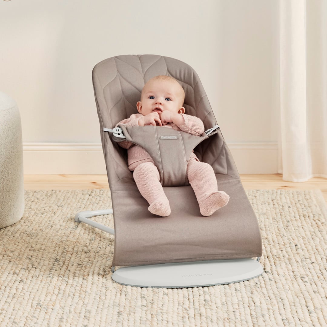 BabyBjörn Bouncer Bliss vevd, sandgrey