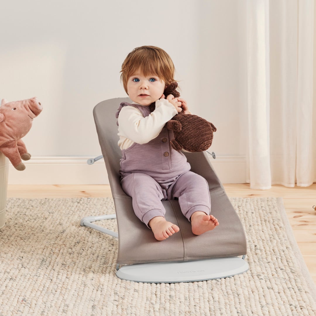 BabyBjörn Bouncer Bliss vevd, sandgrey