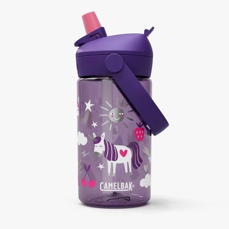 Drikkeflaske Thrive Flip Straw Kids Lilla - 11040222-unicorn-400ml - 1