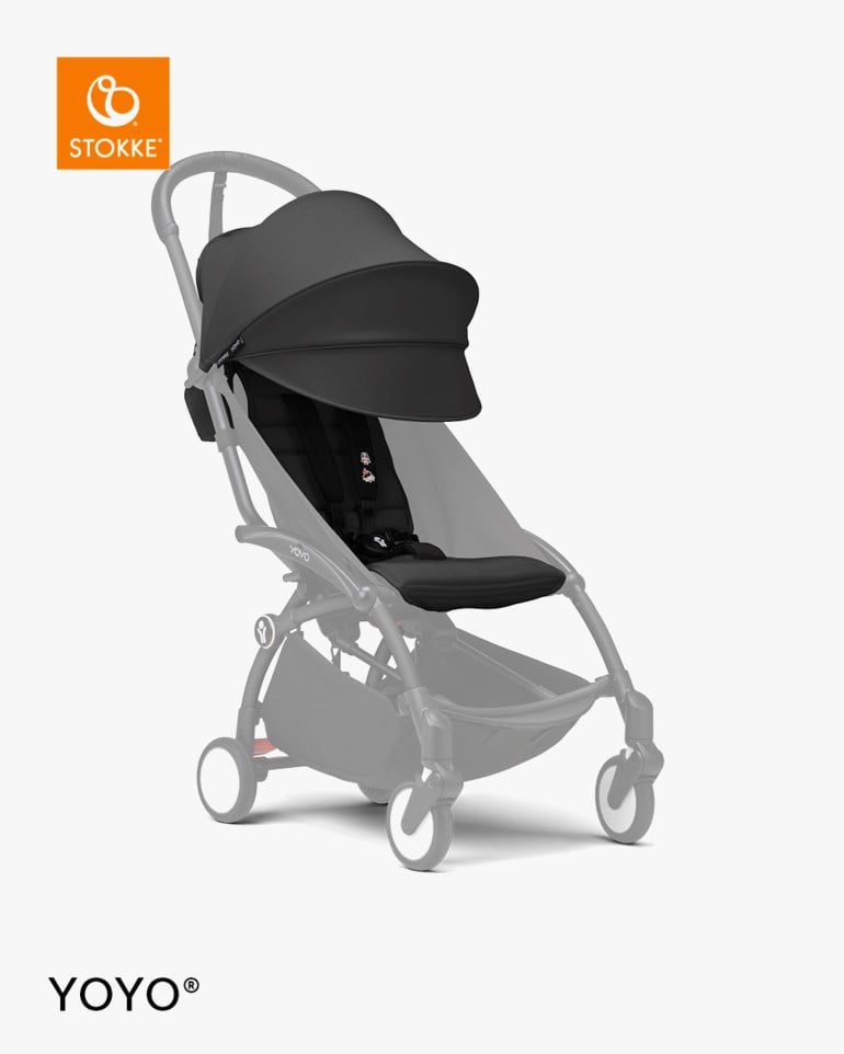 Stokke® YOYO 6+ Color Pack – Fremovervendt sittedel fra 6 mnd Sort - 11040234-Black-6mth - 1