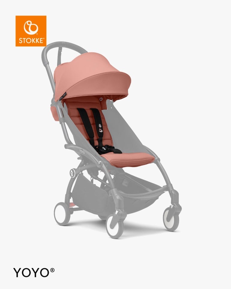 Stokke® YOYO 6+ Color Pack – Fremovervendt sittedel fra 6 mnd Rosa - 11040234-ginger-6mth - 1