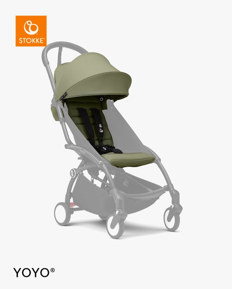 Stokke® YOYO 6+ Color Pack – Fremovervendt sittedel fra 6 mnd Grønn - 11040234-olive-6mth - 1