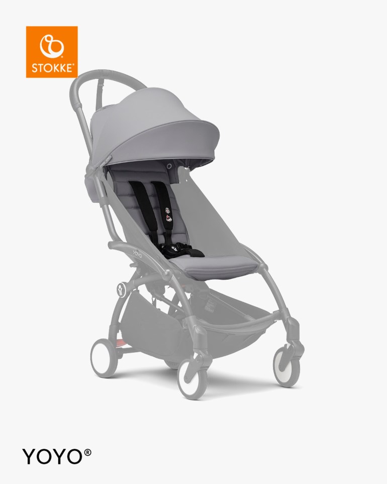 Stokke® YOYO 6+ Color Pack – Fremovervendt sittedel fra 6 mnd Grå - 11040234-Stone-6mth - 1