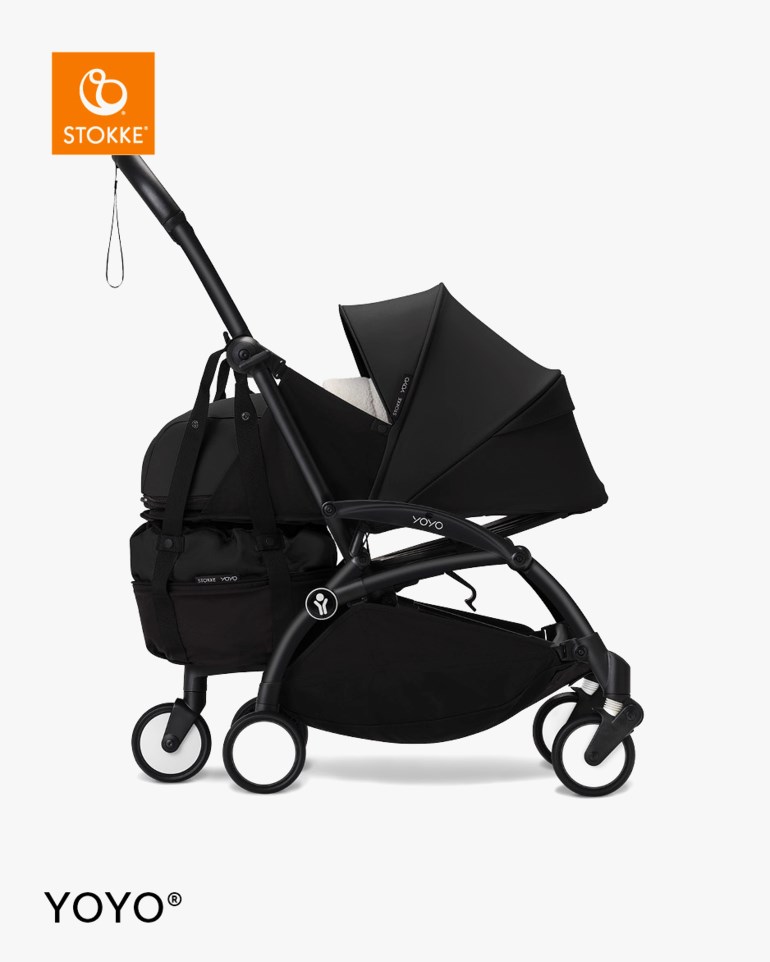 Stokke® YOYO Bag med hjul – ekstra oppbevaring til YOYO³ Sort - 11040236-Black-4wheel - 1