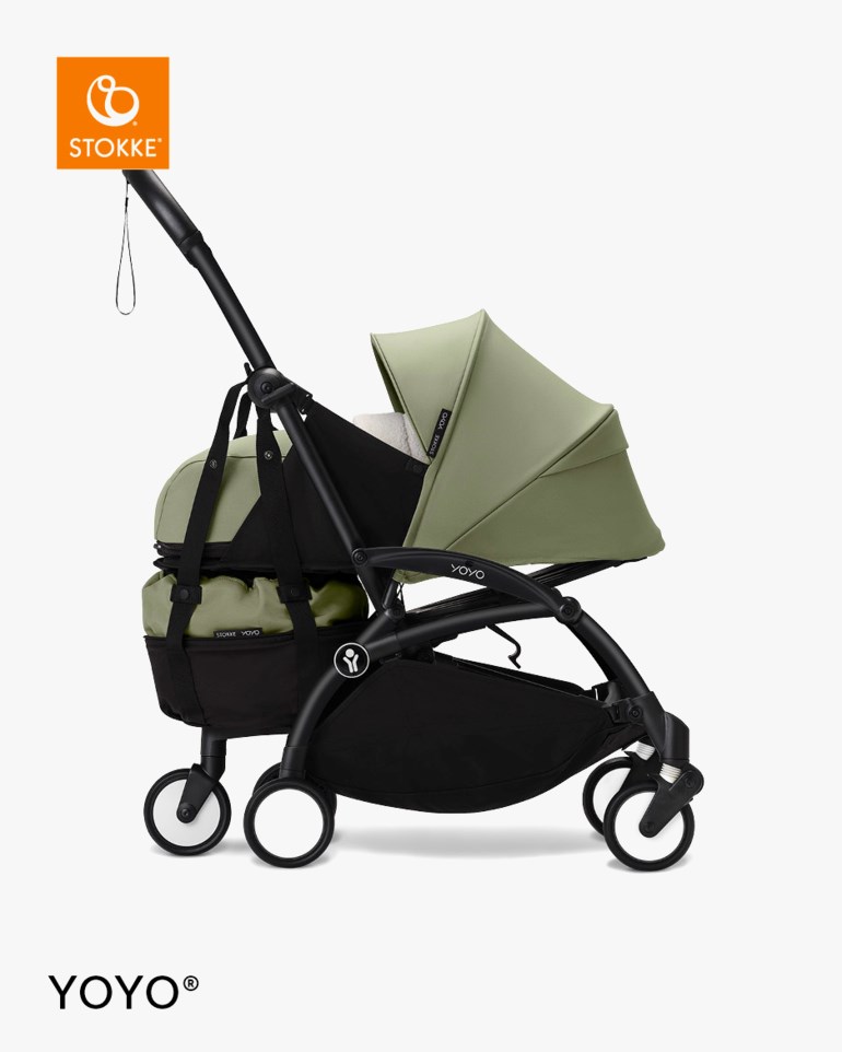 Stokke® YOYO Bag med hjul – ekstra oppbevaring til YOYO³ Grønn - 11040236-olive-4wheel - 1