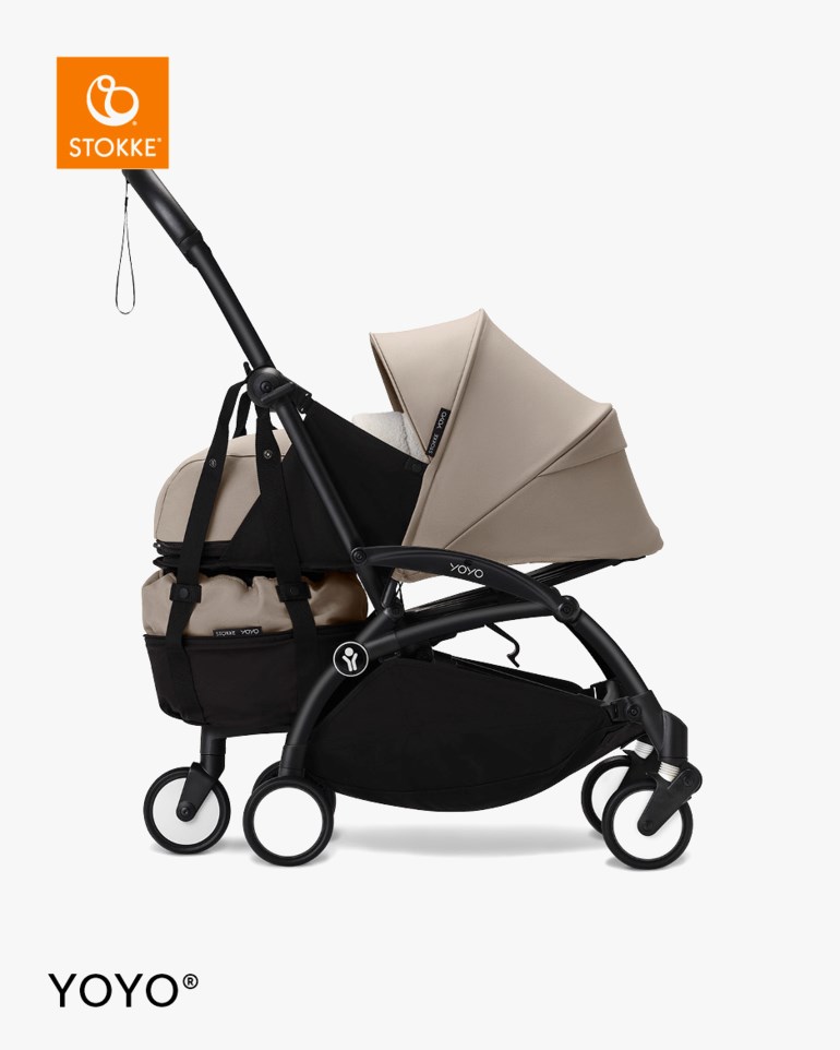Stokke® YOYO Bag m/hjul Beige - 11040236-taupe-4wheel - 1