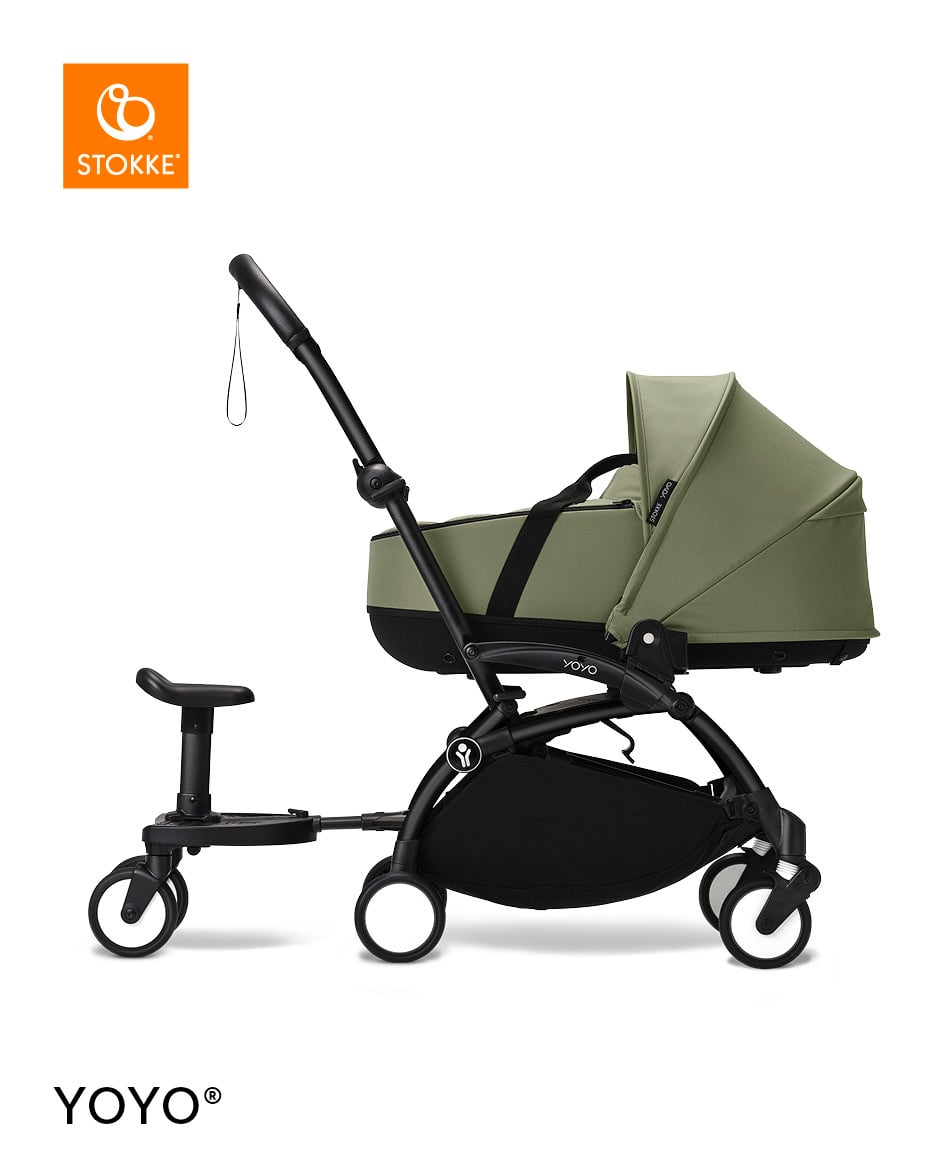 Stokke® YOYO® ståbrett med sete, black