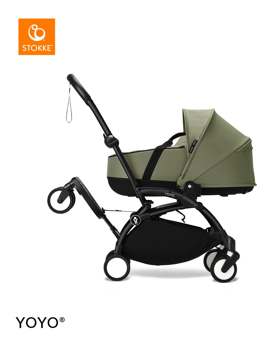 Stokke® YOYO® ståbrett med sete, black