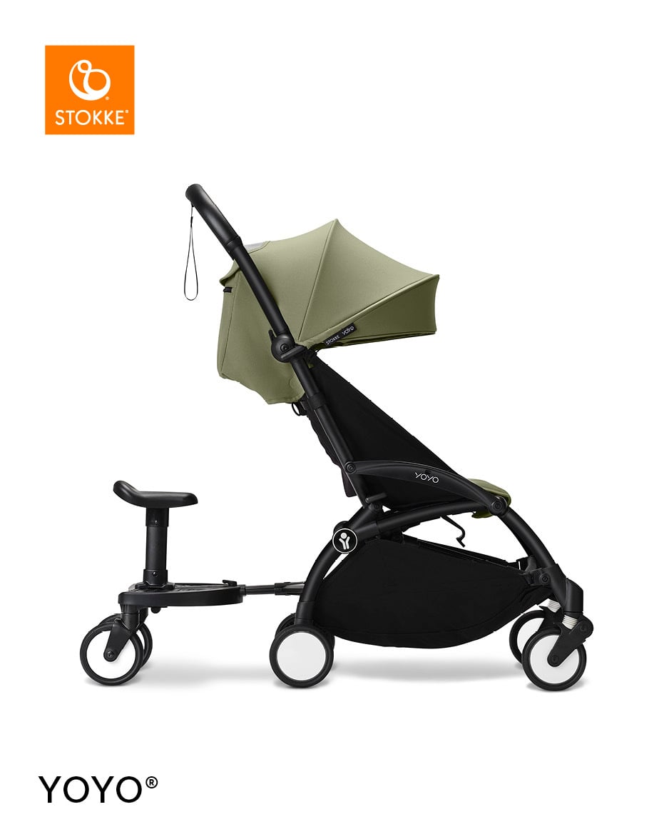 Stokke® YOYO® ståbrett med sete, black