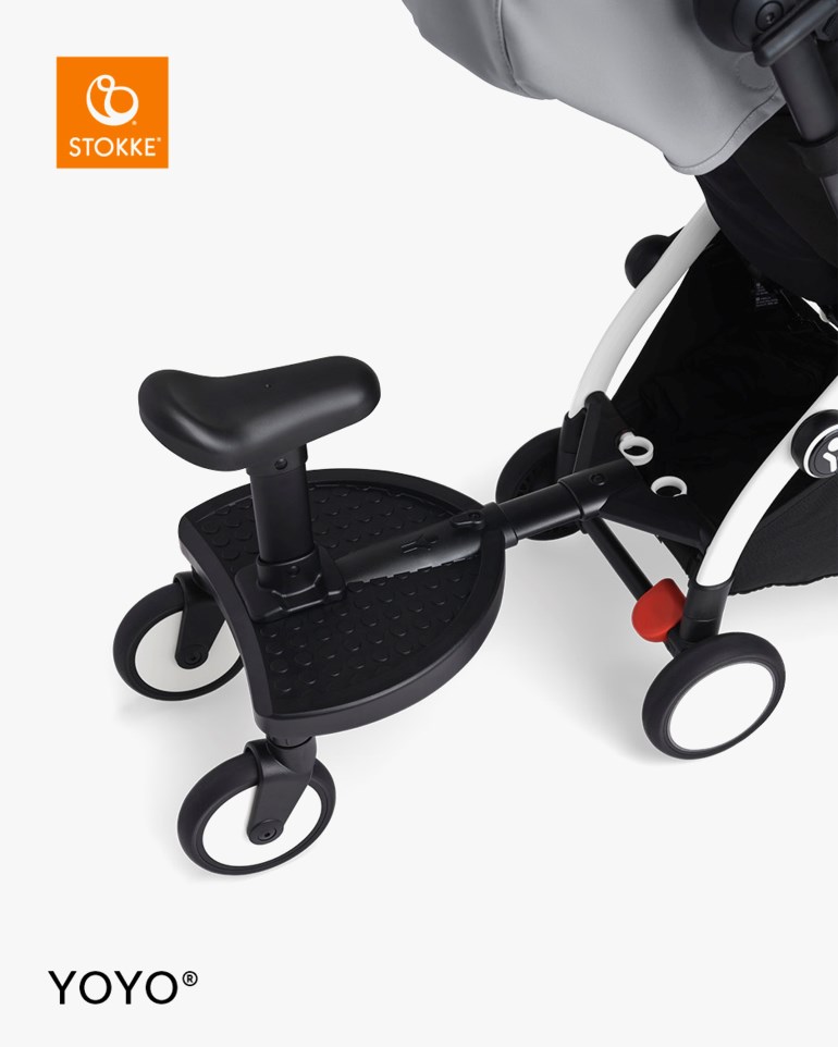 Stokke® YOYO® ståbrett med sete Sort - 11040244-Black-One Size - 1