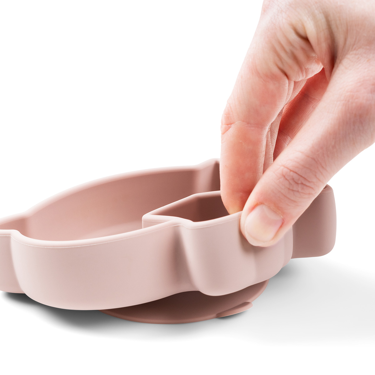 Snack-tallerken med sugekopp, powder