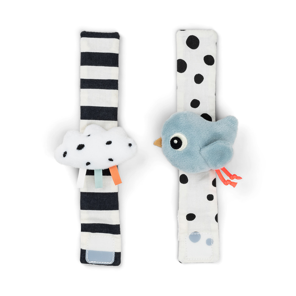 Håndleddsrangler i stoff 2pk, blue