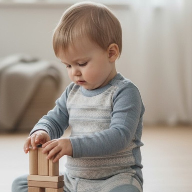 Nordlys ullbody Grå - 11040368-Grey Mel-56 cm - 1