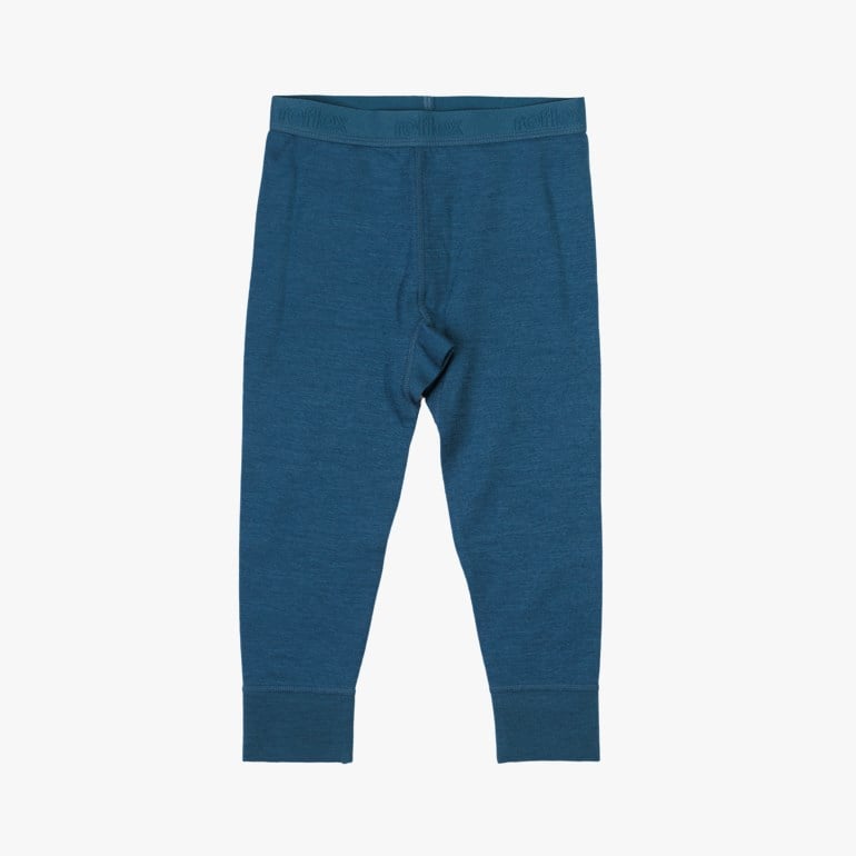 Snøfall ull/bomull babylongs solid Blå - 11040389-Blueberry-56 cm - 1