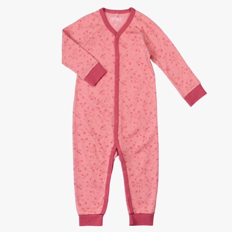 Snøfall ull/bomull heldress Rosa - 11040391-Dusty rose-56 cm - 1